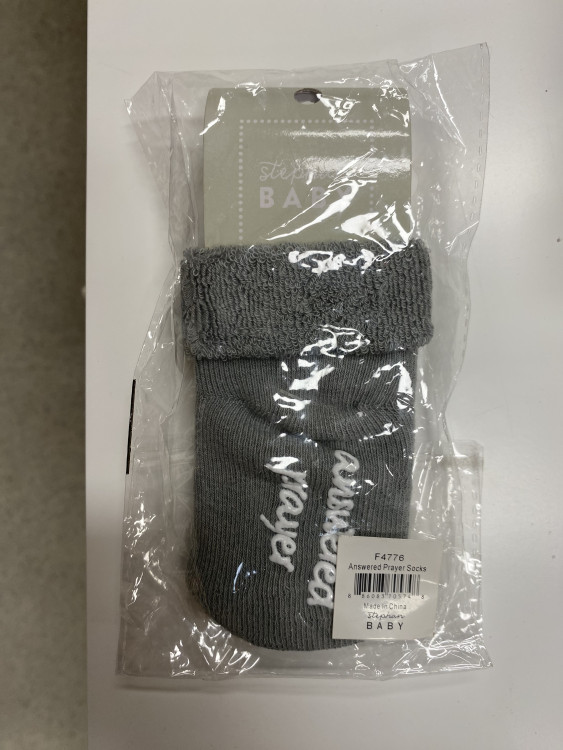 Chaussette Bébé gris - Answered prayer