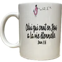 Mug Pâques Celui qui croit en Jésus a la vie éternelle - Jean 3:36