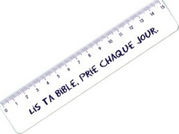 Règle 15cm - Lis ta Bible, prie chaque jour