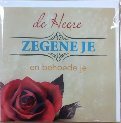 Plaque - de Heere zegene je en behoede je