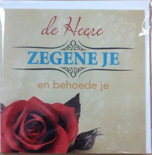 Plaque - de Heere zegene je en behoede je