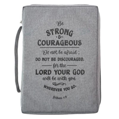 Housse L Be strong and courageous - Joshua 1:9
