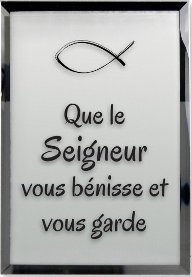 Tableau miroir "Que le Seigneur vous..."