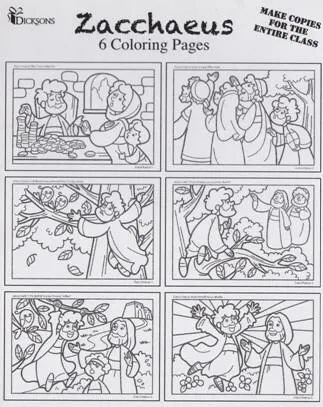 Feuilles de coloriage Zachée/Moïse/Arche Noé