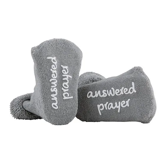 Chaussette Bébé gris - Answered prayer