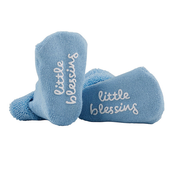 Chaussette Bébé bleu - Little blessing
