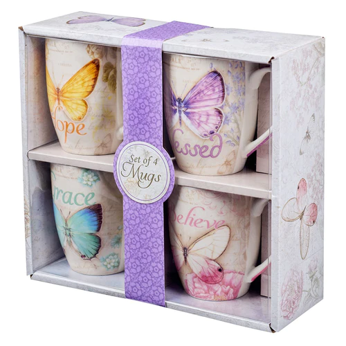 Mug set - Butterfly Blessings (4)