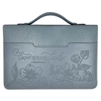 Housse L Love never fails - 1 Corinthians 13 bleu