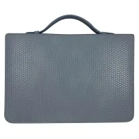 Housse L Love never fails - 1 Corinthians 13 bleu