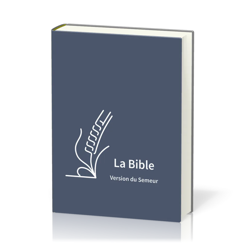 Bible Semeur rigide textile bleu