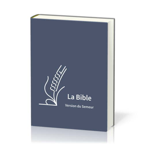 Bible Semeur rigide textile bleu