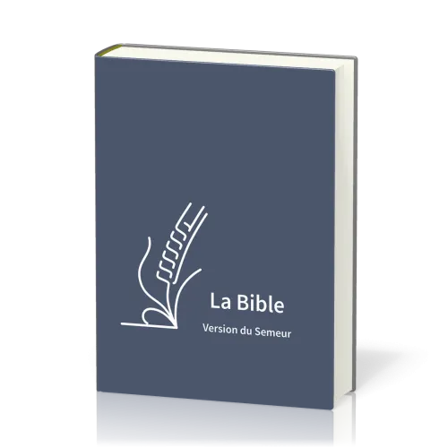 Bible Semeur rigide textile bleu