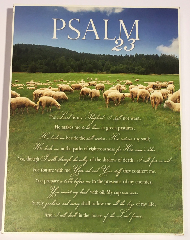 Plaque bois Psalm 23