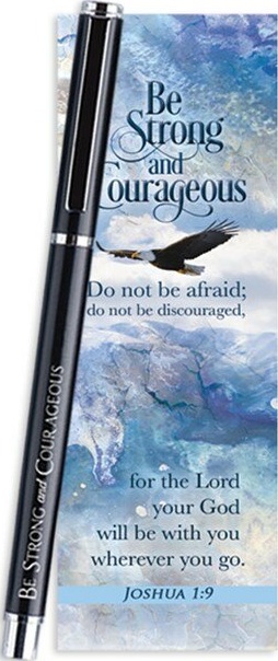 Stylo gel Be strong and courageous - Joshua 1:9
