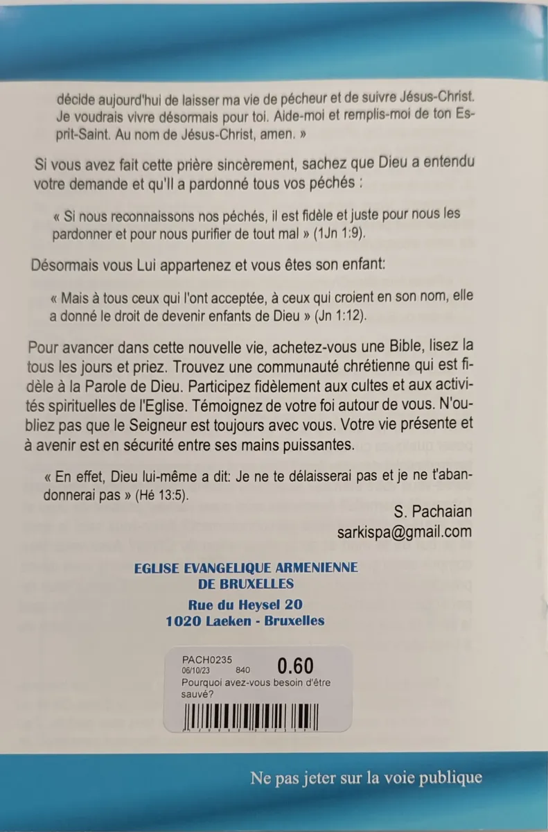 Pourquoi avez-vous besoin d'être sauvé?