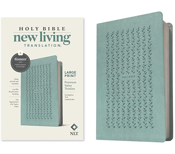 NLT Bible LP premium value thinline - eucalyptus teal