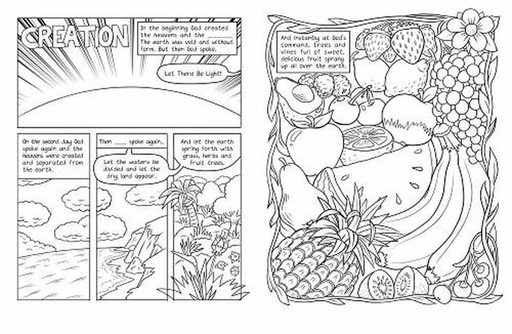 The awesome coloring book of Bible comics