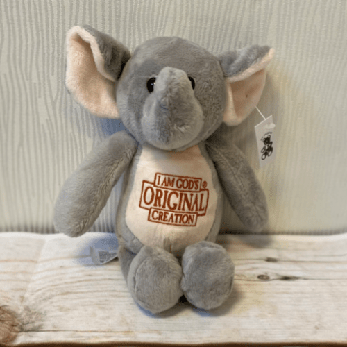 Peluche éléphant - I am God's original creation