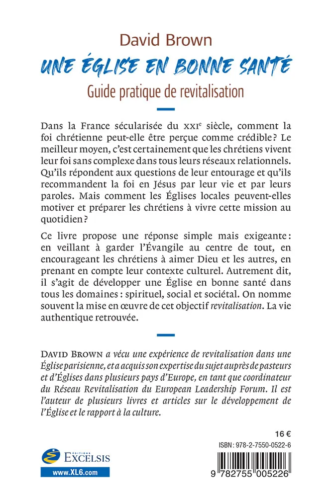 Eglise en bonne santé, Une - Guide pratique de revitalisation
