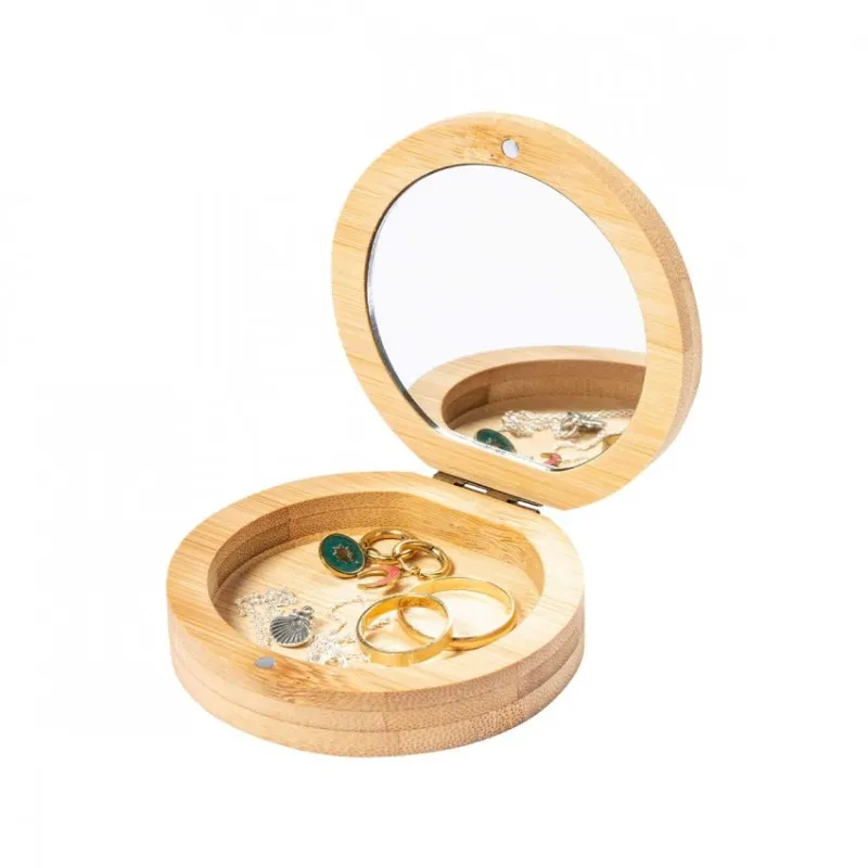 Boîte à bijoux bambou et miroir - Que Dieu te bénisse !