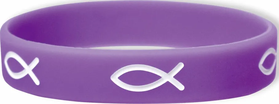 Bracelet silicone ICHTUS Lila
