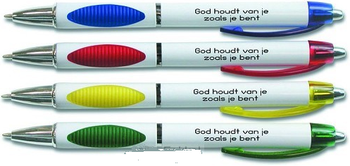 Pen God houdt van je