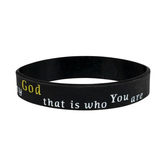 Bracelet silicone God is a Way Maker noir