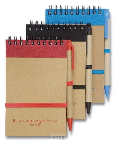 Noteboek & pen Ik ben alle dagen bij je - Mat. 28:20