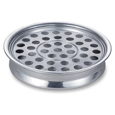 Plateau sainte cène 40 verres alu poli argent