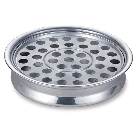 Plateau sainte cène alu poli 40 verres argent