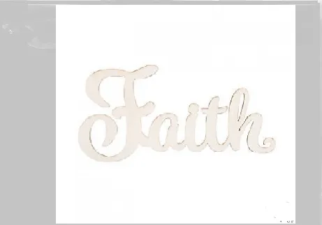 Décoration bois DIY FAITH à décorer