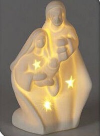 Figurine porcelaine lumineuse - Nativité