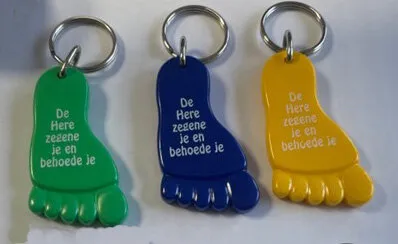 Sleutelhanger voet - De Here zegene je en behoede je