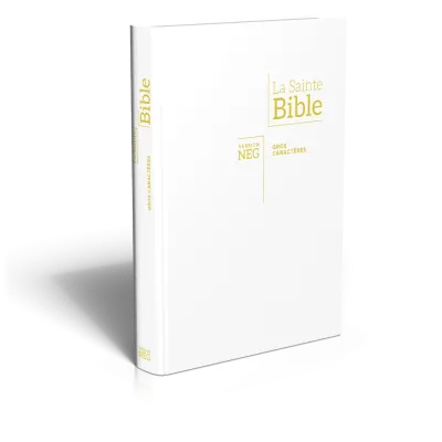 Bible NEG gros caractère souple toilée blanche