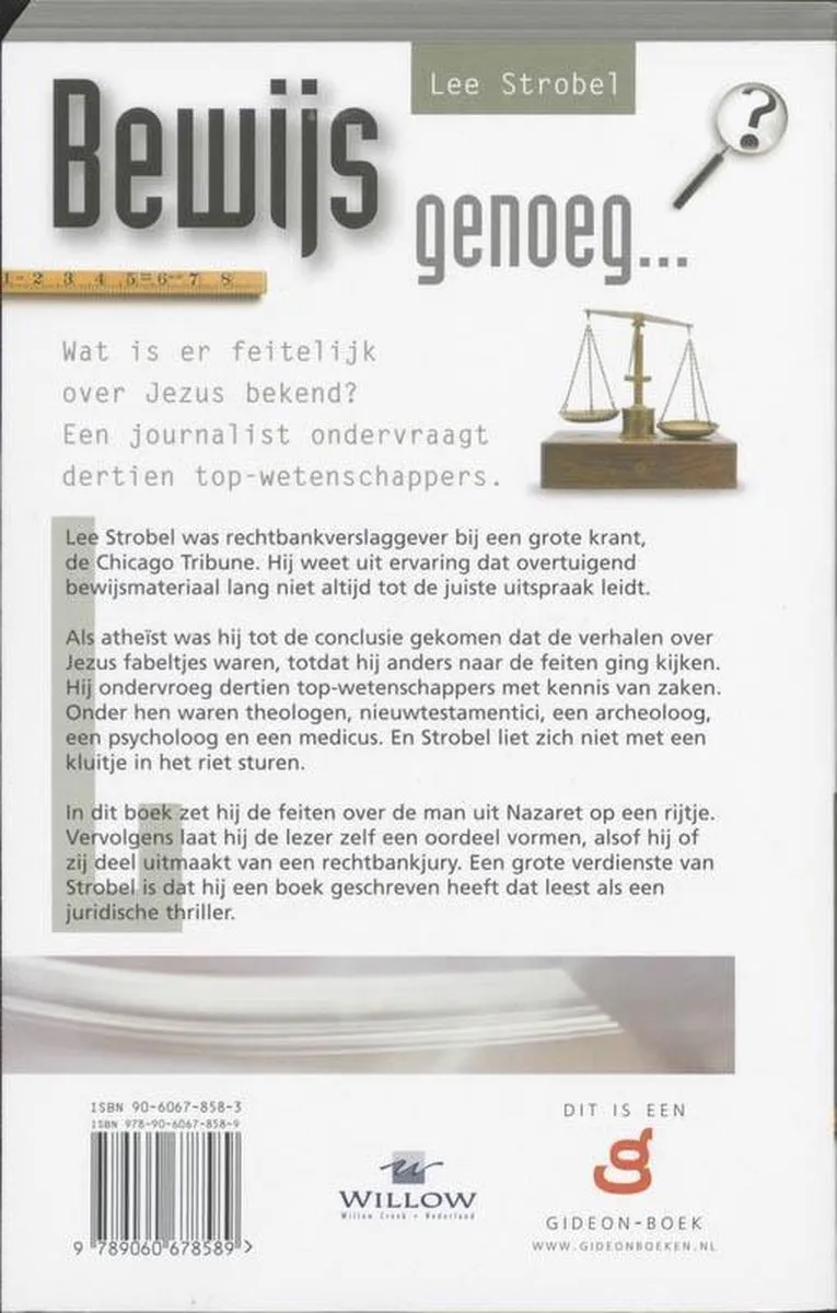 Bewijs genoeg... - Wat is er feitelijk over Jezus bekend ?...