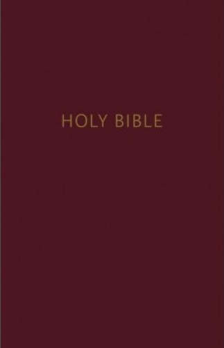 NKJV pew Bible burgundy hardcover