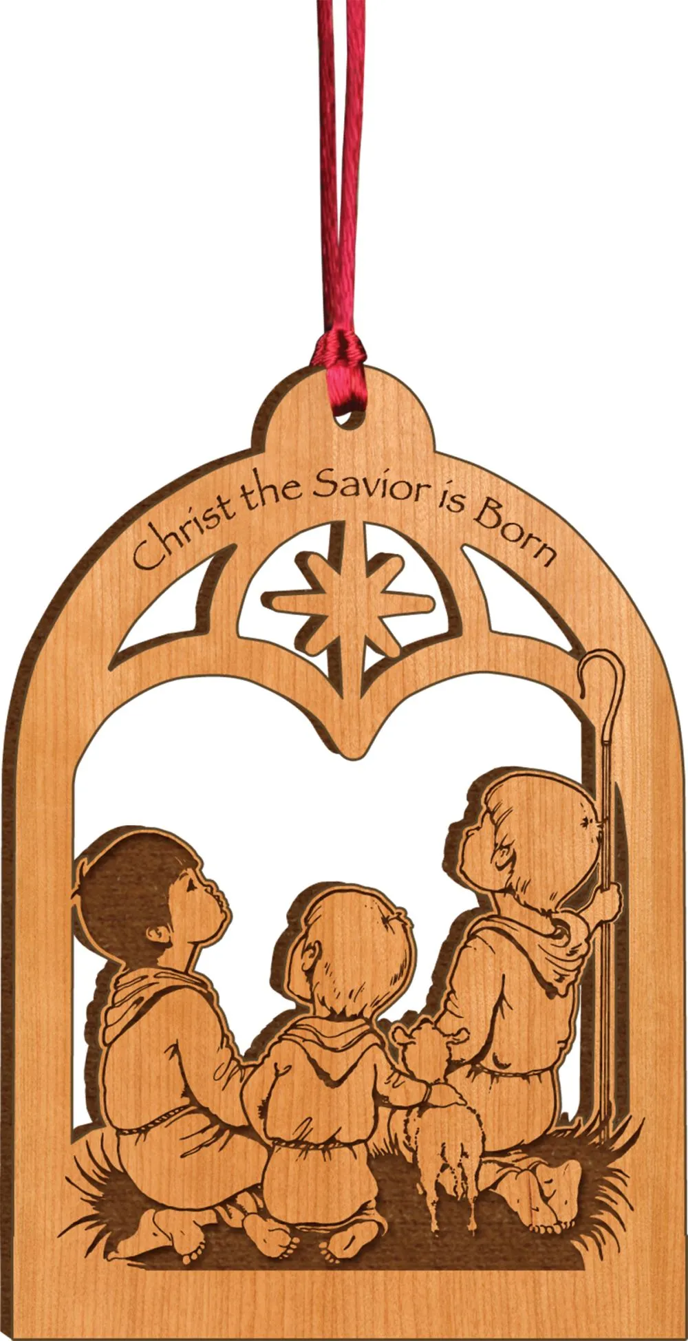 Guirlande bois - Christ the Savior is Born