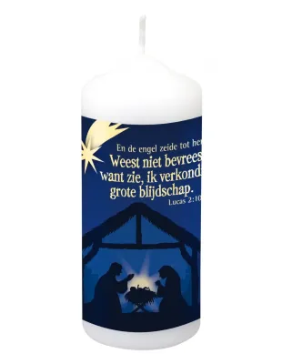 Kaars Kerst - Weest niet bevreesd... Lucas 2:10