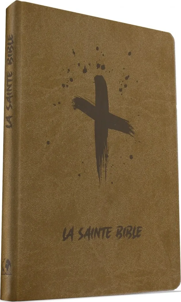 Bible Esaïe 55 souple Beige motif croix