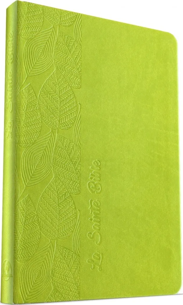 Bible Esaïe 55 souple Vert motif feuilles