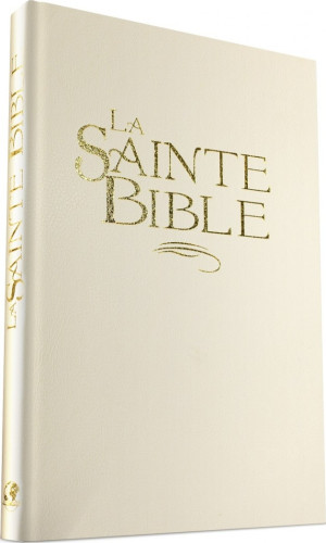 Bible Esaïe 55 confort rigide blanc or