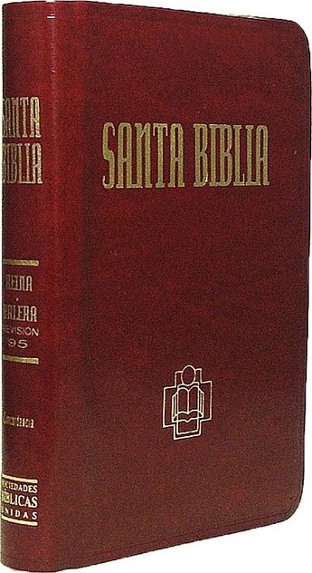 RVR 1995 mini Santa Biblia con concordancia ultrafin negro