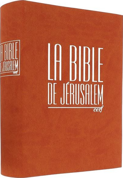 Bible de Jérusalem avec notes souple bordeaux