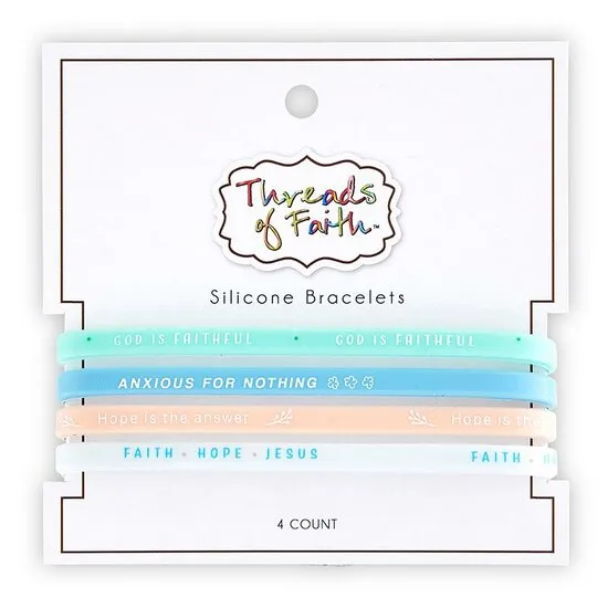 Bracelets silicone God is faithful - Faith Hope Jesus (4)