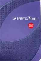 Bible Segond 1910 famille souple violet argent onglets - Paroles de Jésus en rouge
