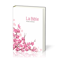 Bible Semeur rigide blanc fleurs d'amandier