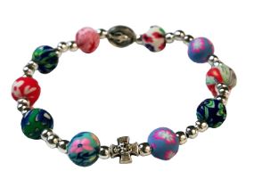 Bracelet fimo multicolore