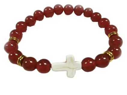 Bracelet pierre véritable - cornaline