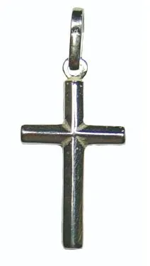 Pendentif croix en argent 925 - Relief