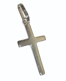 Pendentif croix en argent 925 - Plate